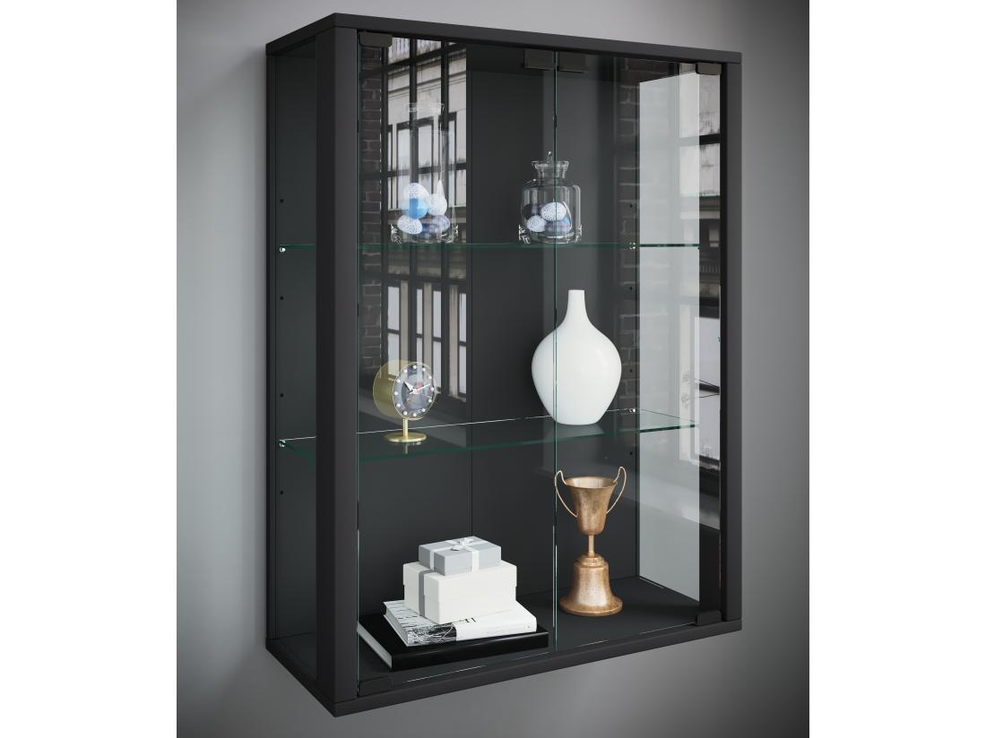 Vente Unique Vitrine Murale Vitrine Suspendue En Verre Udina