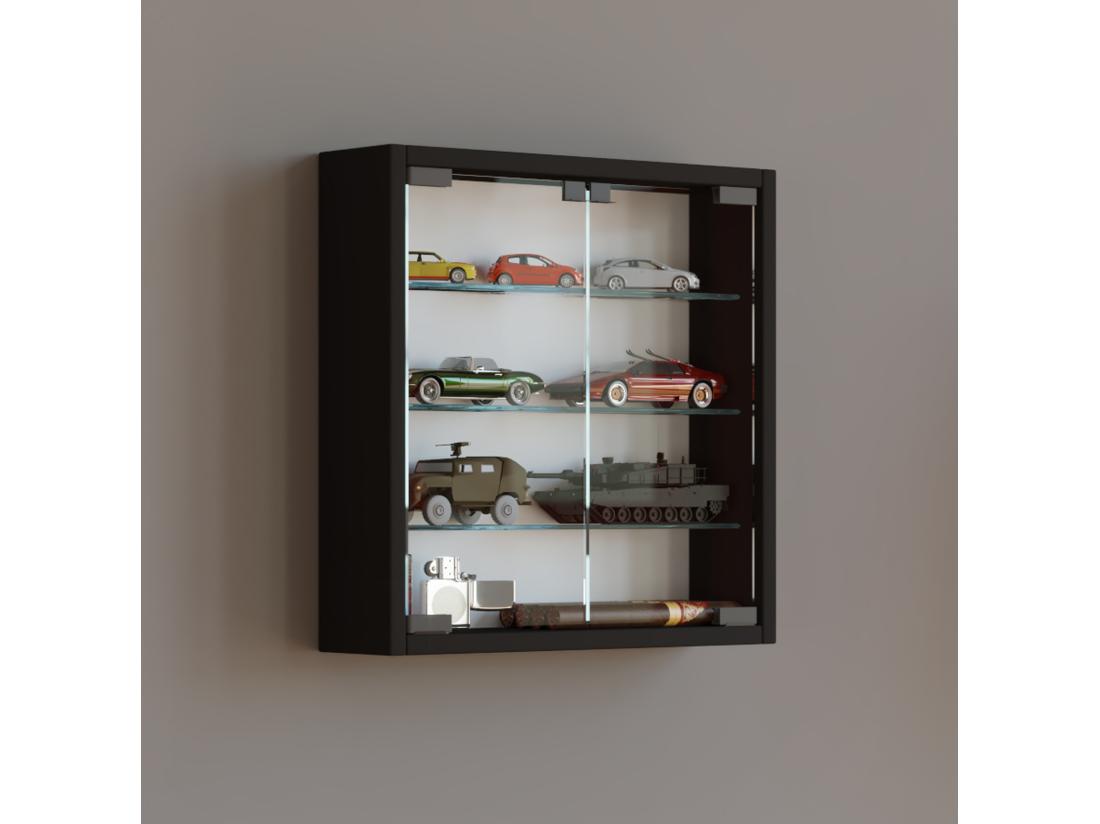 vente unique Vitrine suspendue Vitrine murale en verre Mandosa S