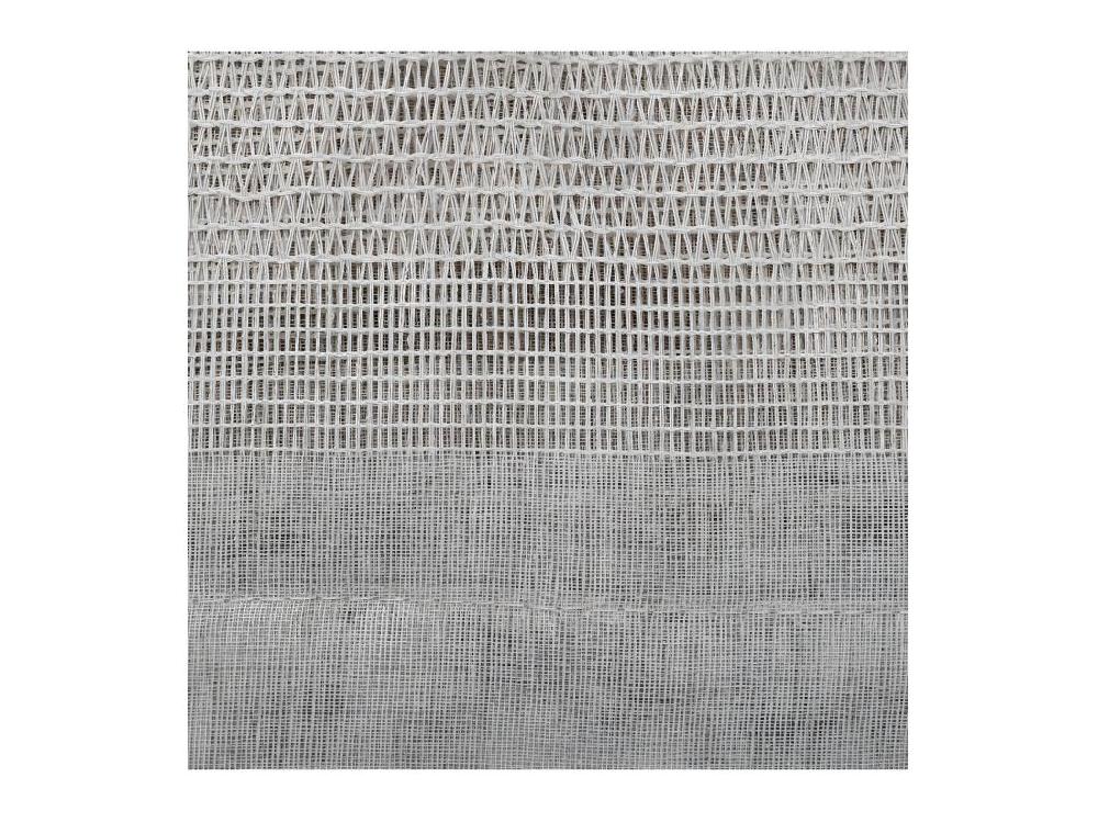 Vente Unique Voilage à œillets Beige Effet Lin Avec Motifs Ajourés 140 X 240 Cm