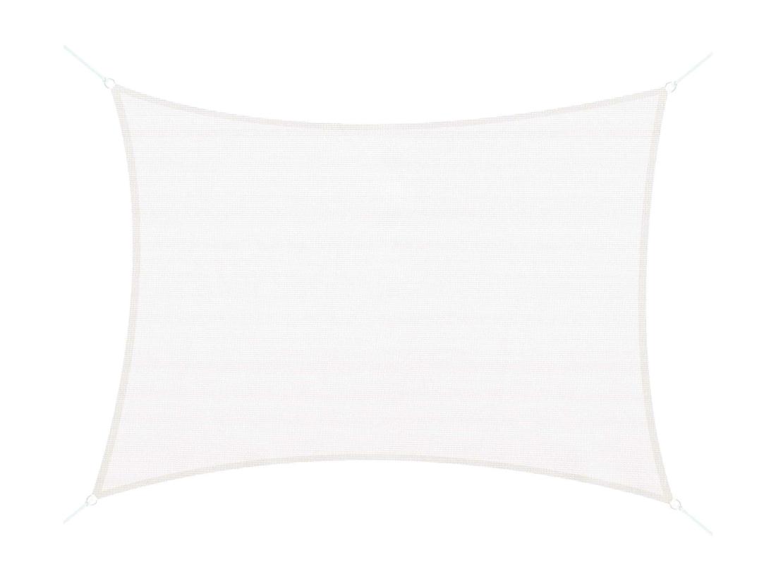 vente unique Voile d'ombrage rectangulaire 4 x 6 m toile solaire taud de soleil crème