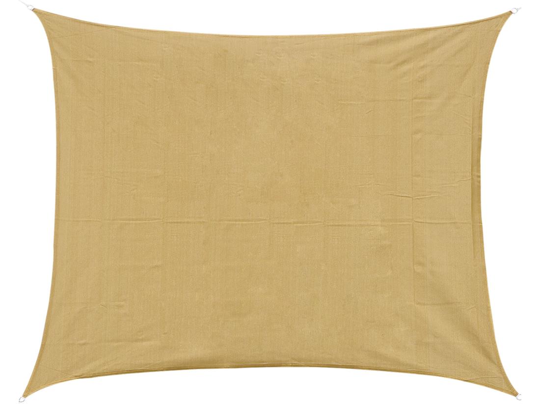 vente unique Voile d'ombrage rectangulaire 4x6m toile solaire taud de soleil sable