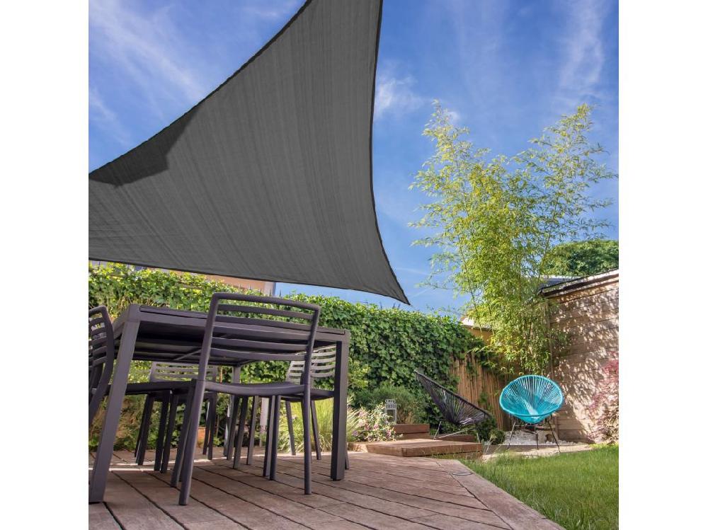 vente unique Voile Triangulaire en Polyéthylène Gris 3.6x3.6x3.6