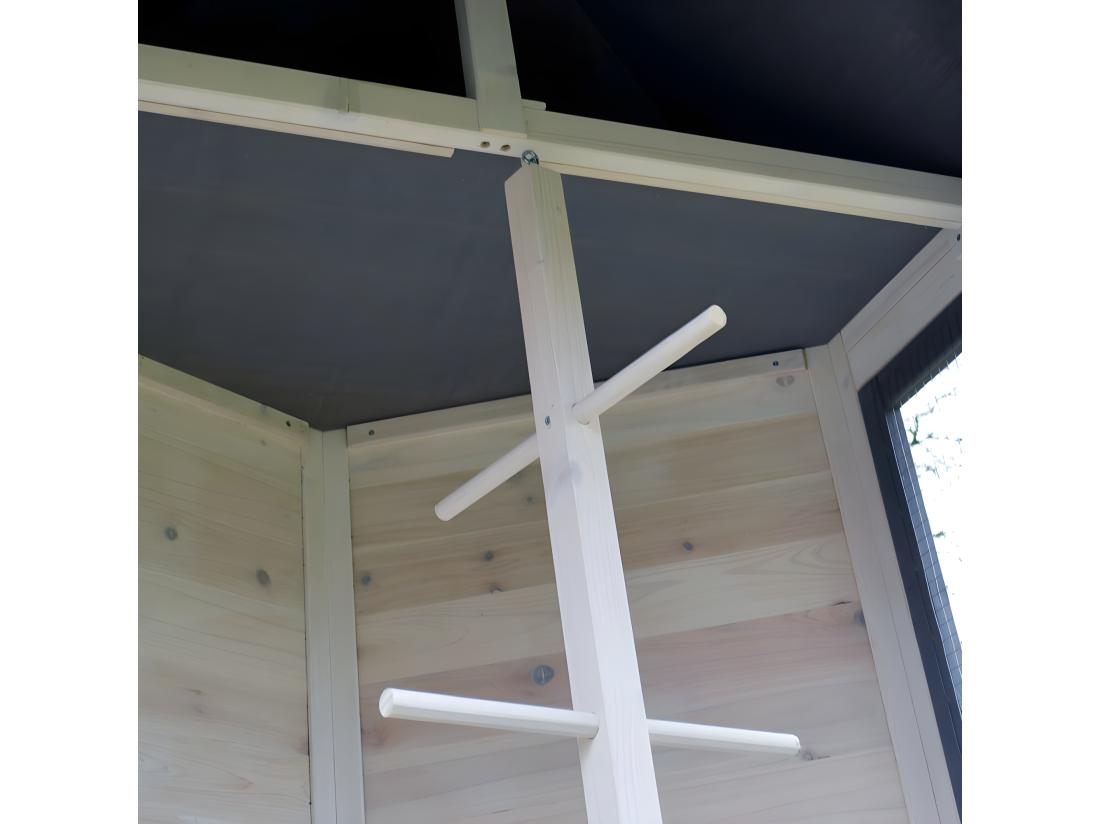 Vente Unique Voliere Cage A Oiseaux En Bois De Haute Qualite 100 X 180 X 100 Cm Modele Luise 309