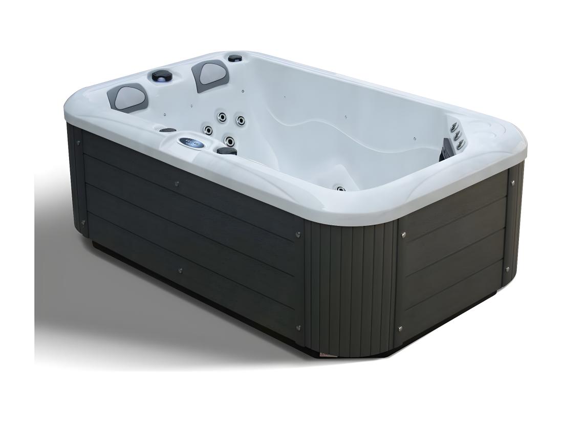 Vente Unique Waterclip - Spa Acrylique ARKOS 3 Places - 22 Hydrojets - 720L - Ozonateur Et Couverture Inclus - 200 X 125 X 72cm - Blanc