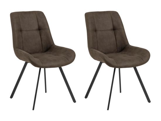 Vente Unique Waylor Chaise De Salle à Manger Anthracite