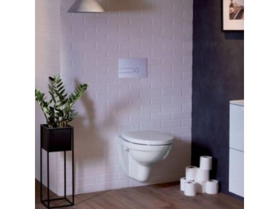 vente unique WC suspendu sans bride JACOB DELAFON Patio + abattant extra plat