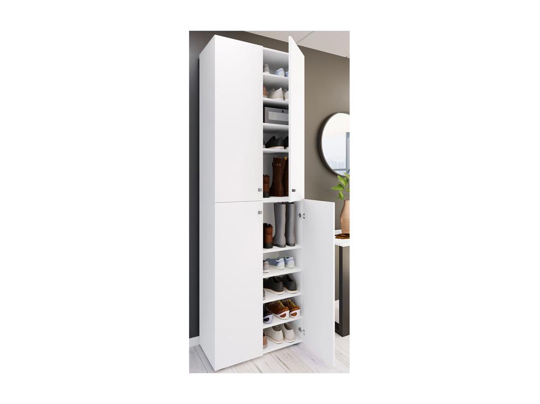 Vente Unique XL Bois Grande Armoire à Chaussures Lona 10