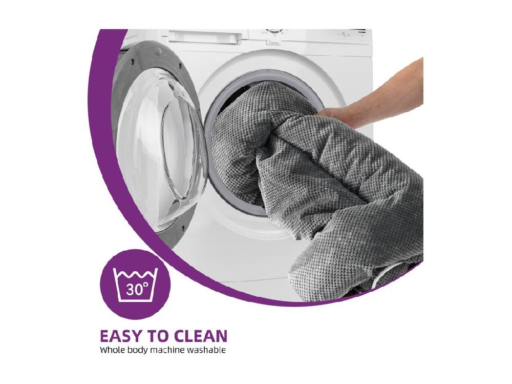 Vente Unique YITAHOME Panier - Grand Chien - Gris - Dehoussable - Orthopédique - Lit Chien - Matelas Lavable - 108x80cm