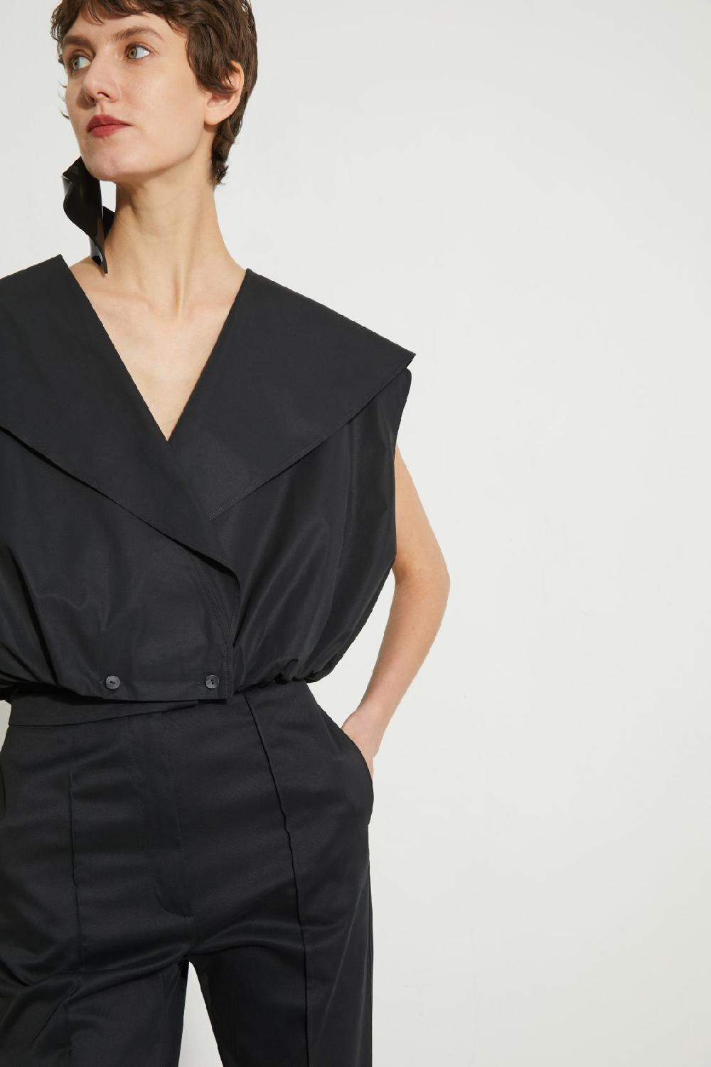 Veronique Leroy Bomber Crop Sans Manches