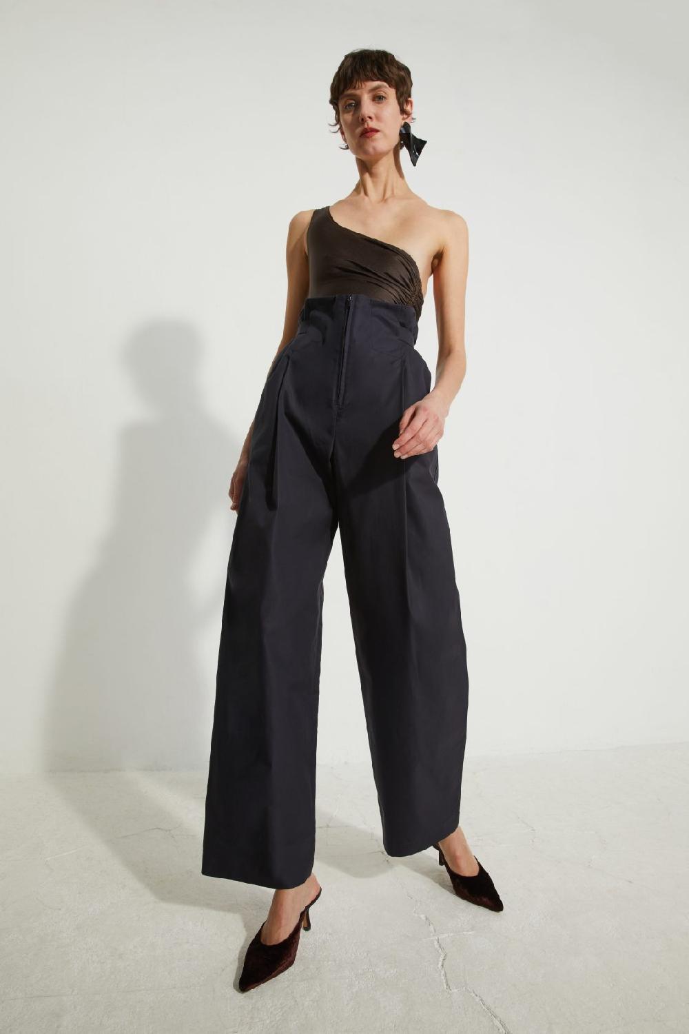 veronique leroy Pantalon à pince ajustable