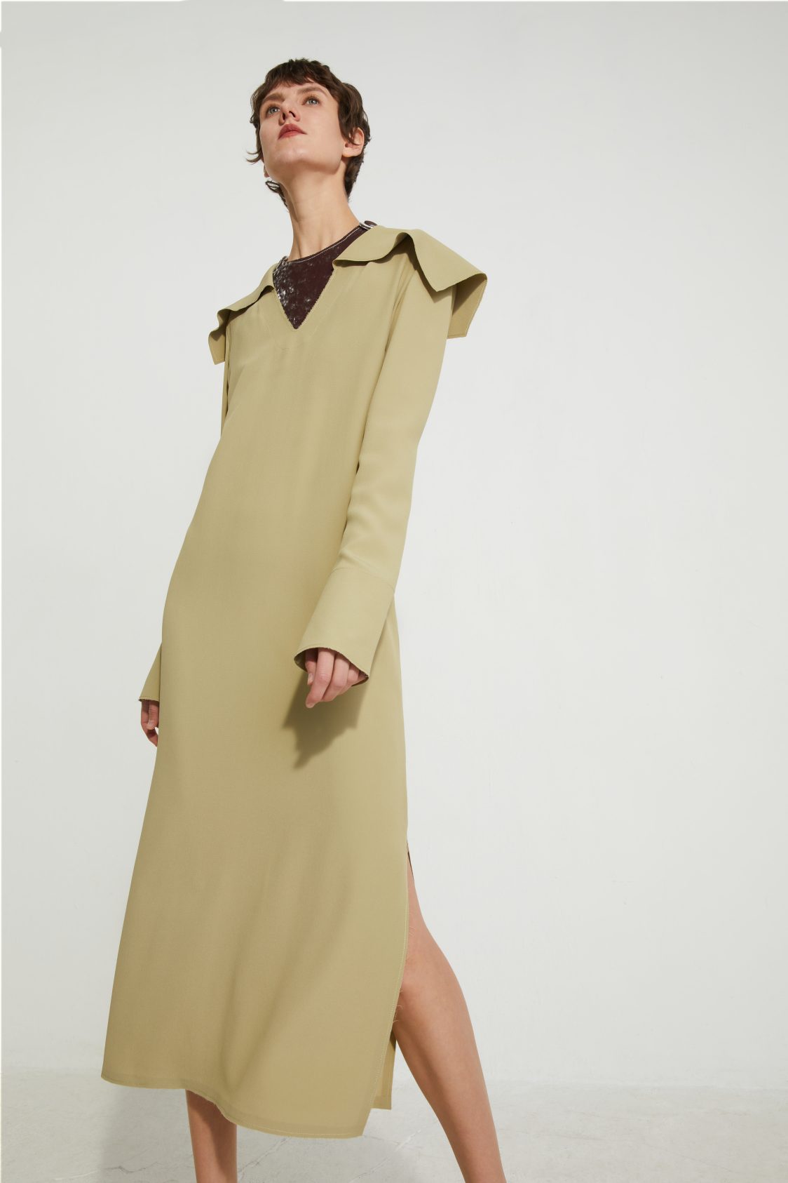 veronique leroy Robe à large col