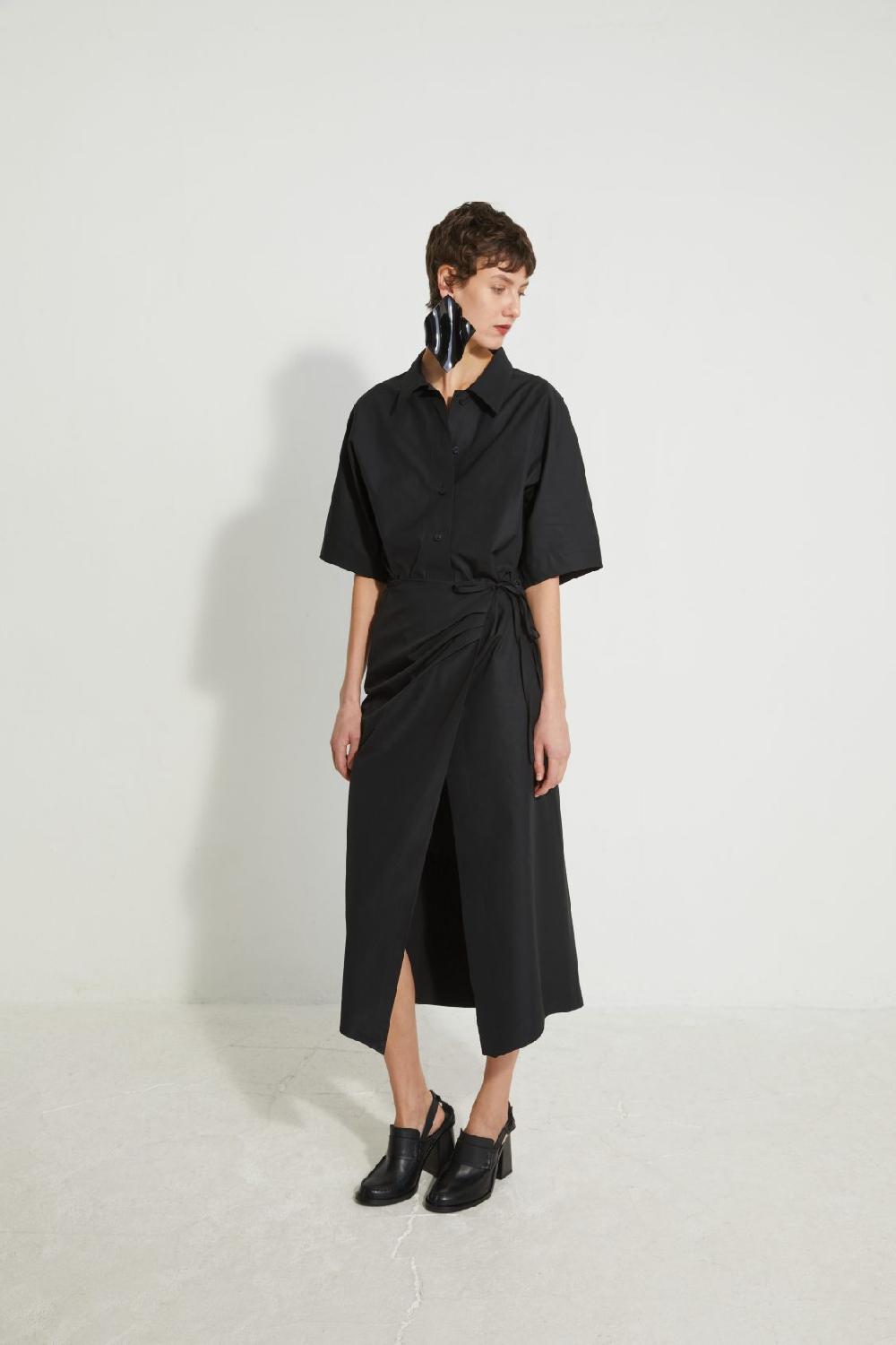 veronique leroy Robe chemise portefeuille