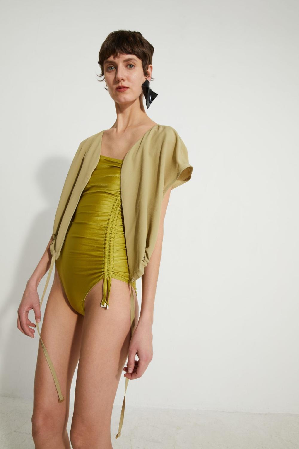 veronique Leroy Top Ajustable Zippé