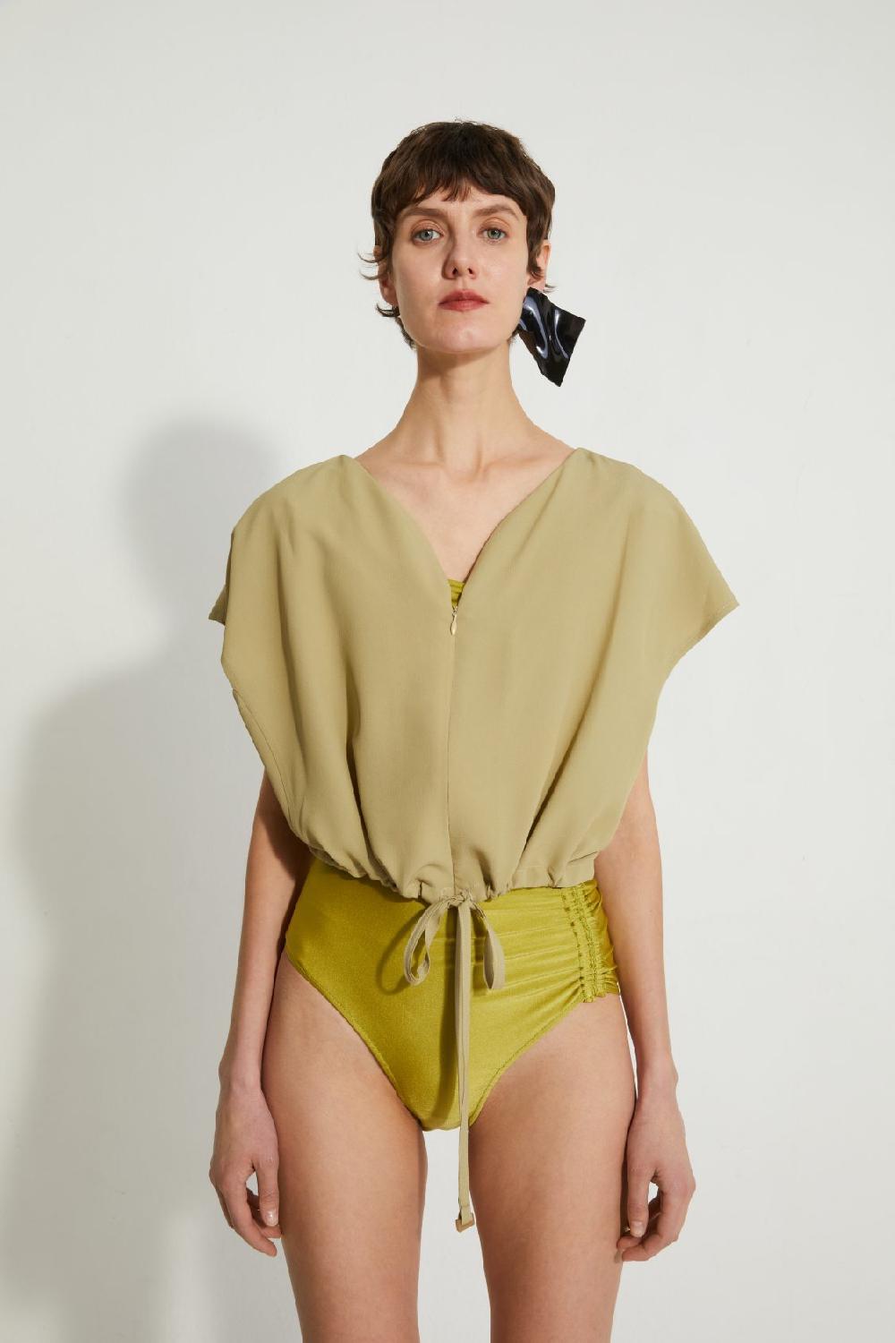 veronique Leroy Top Ajustable Zippé