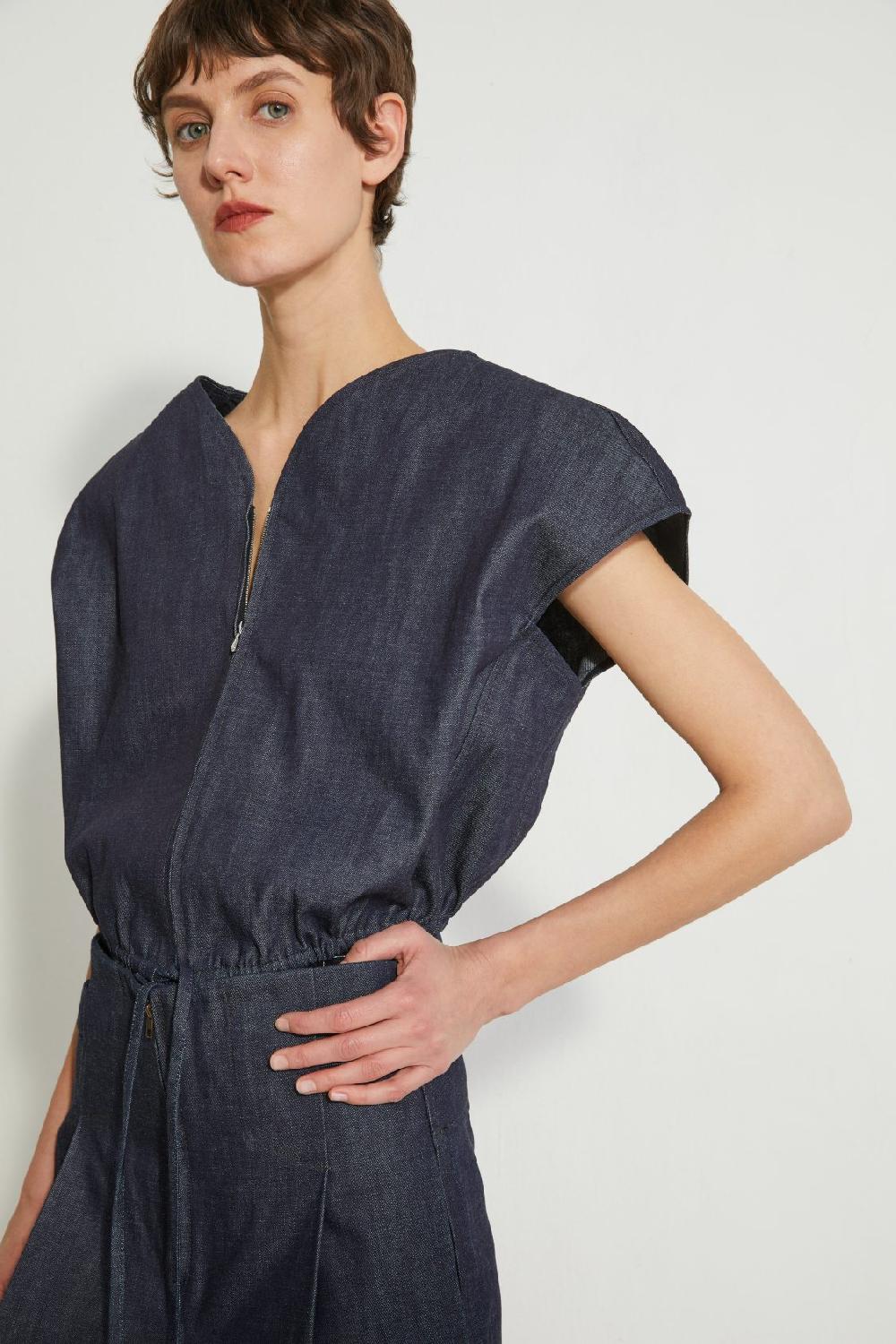 veronique leroy Top ajustable zippé