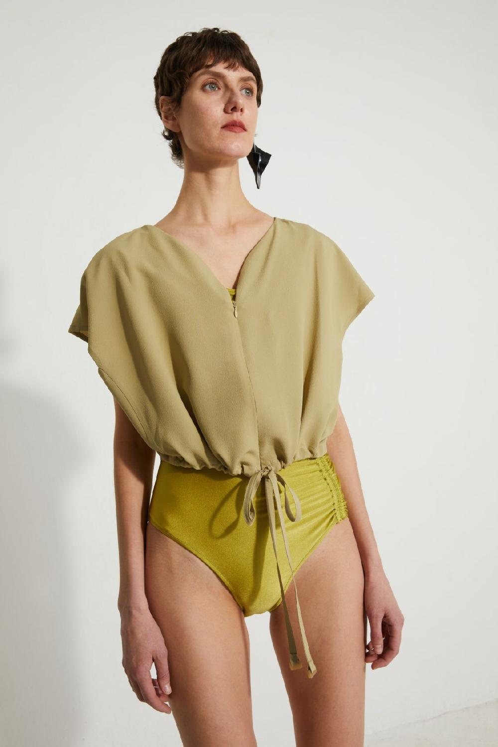 veronique leroy Top ajustable zippé