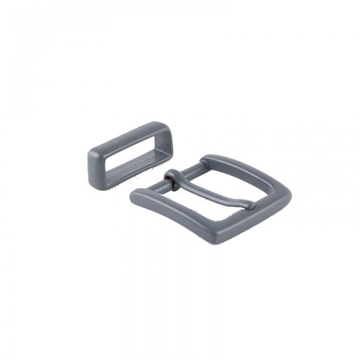 vertical l’accessoire Boucle grises ceinture cuir véritable