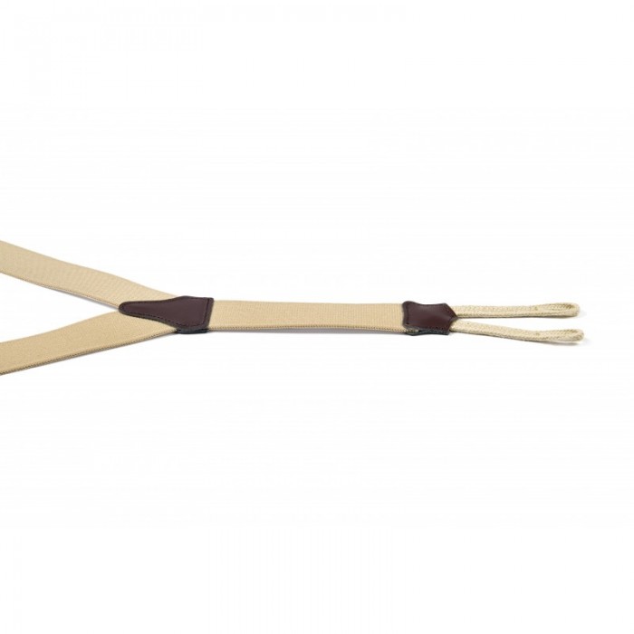 Vertical L’accessoire Bretelles à Boutons Beige Les Seonaises