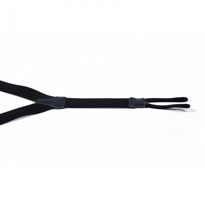 Vertical L’accessoire Bretelles à Boutons Noir Les Viennoises