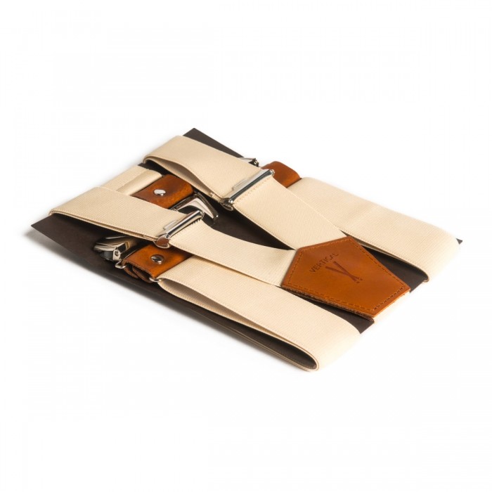 vertical l’accessoire Bretelles larges beige Les Aixoises