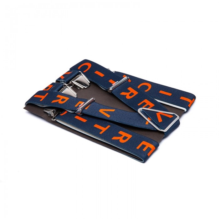 vertical l’accessoire Bretelles larges bleu et orange Les Orléanaises