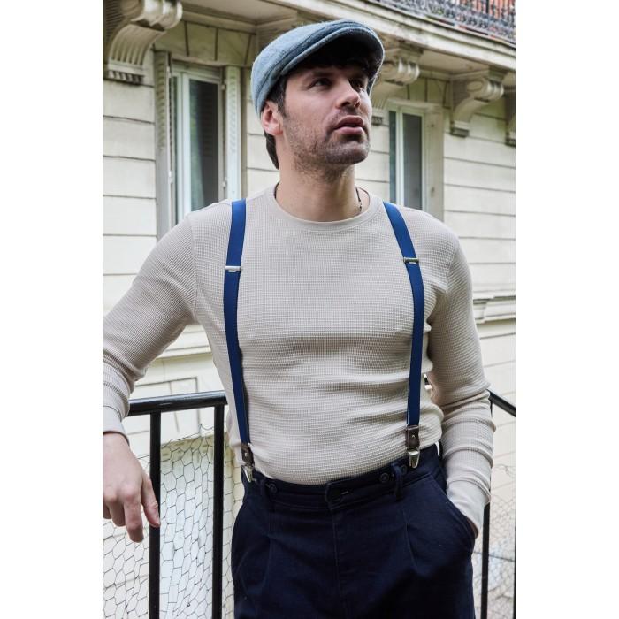 Vertical L’accessoire Bretelles Larges Bleu Les Troyennes