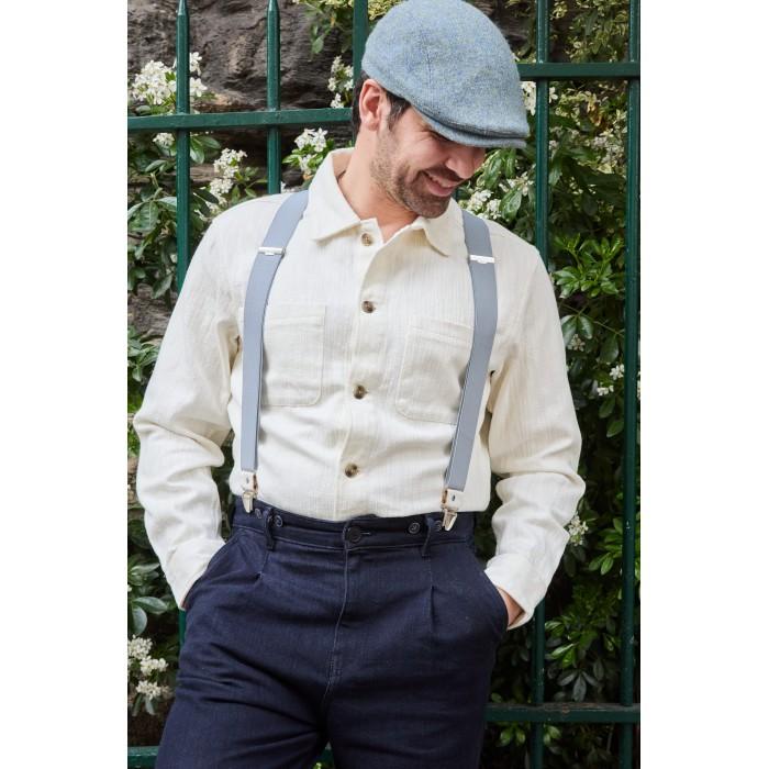 Vertical L’accessoire Bretelles Larges Gris Les Concarnoises