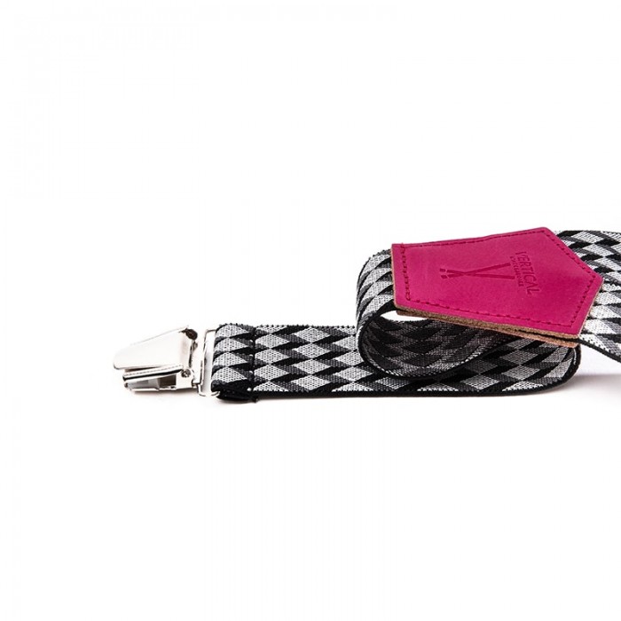 Vertical L’accessoire Bretelles Larges Noir Et Rose Les Moulinoises