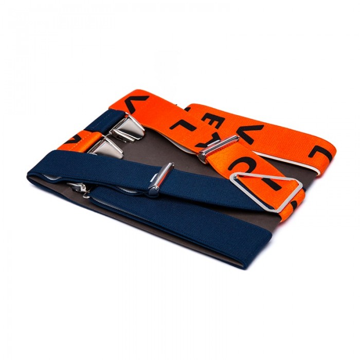 vertical l’accessoire Bretelles larges orange et bleu Les Nantaises