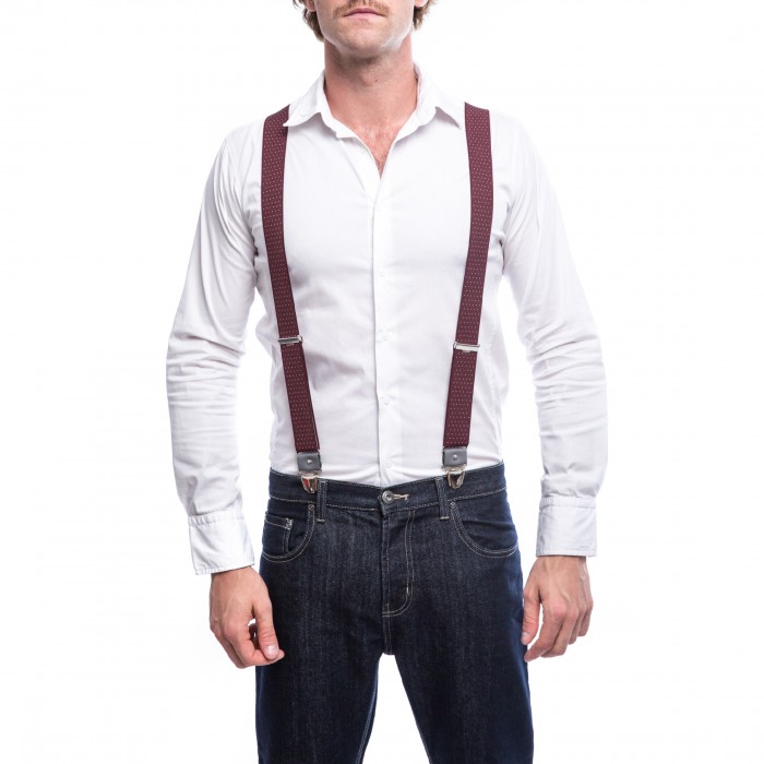 Vertical L’accessoire Bretelles Larges Rouge Bordeaux Les Tourangelles