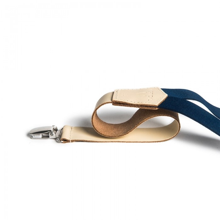 Vertical L’accessoire Bretelles Mi-larges Bleu Et Beige Les Millavoises