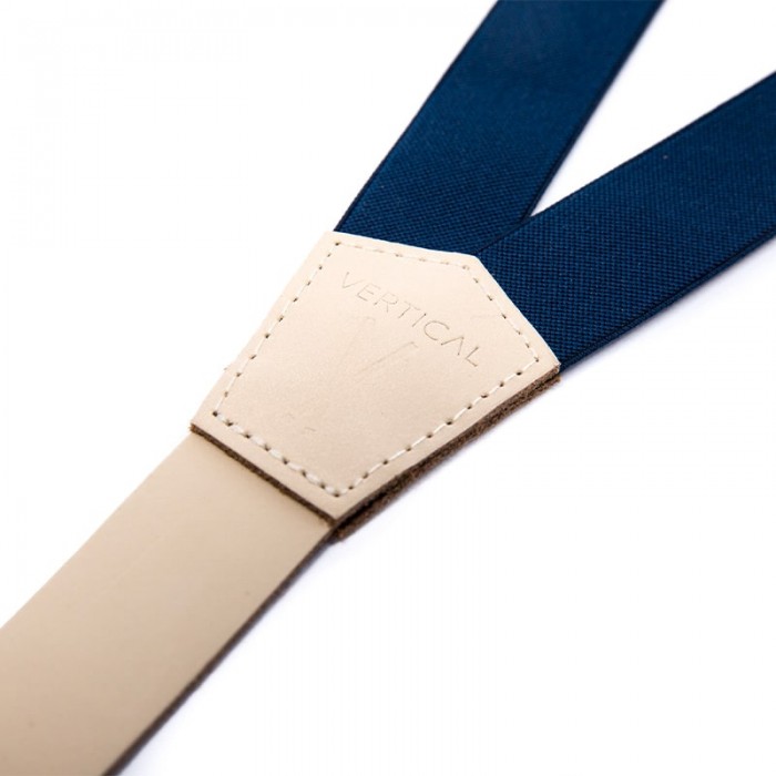 Vertical L’accessoire Bretelles Mi-larges Bleu Et Beige Les Millavoises