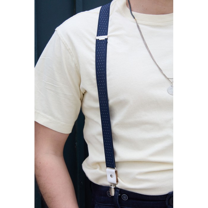 Vertical L’accessoire Bretelles Mi-larges Bleu Et Blanc Les Biarrotes