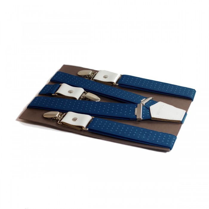 vertical l’accessoire Bretelles mi-larges bleu et blanc Les Biarrotes