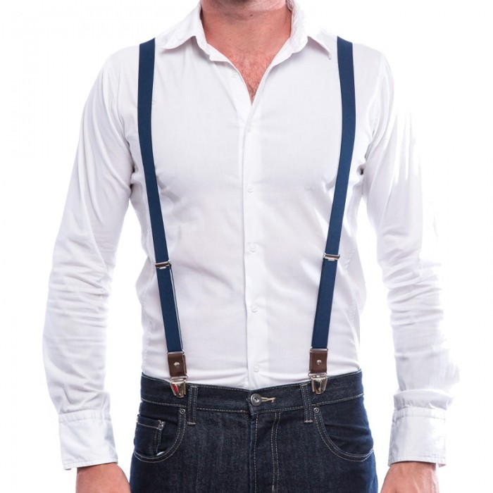 vertical L’accessoire Bretelles Mi-larges Bleu Marine Les Cannoises