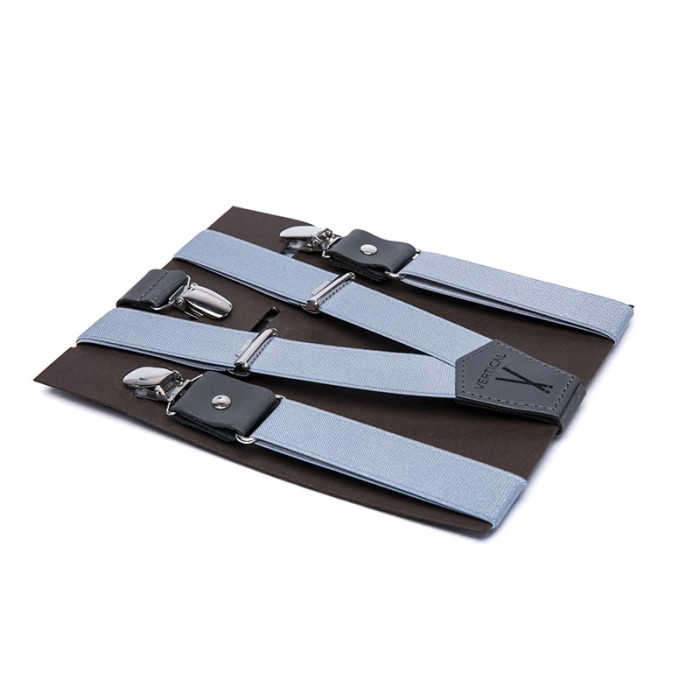 vertical l’accessoire Bretelles mi-larges gris Les Brestoises