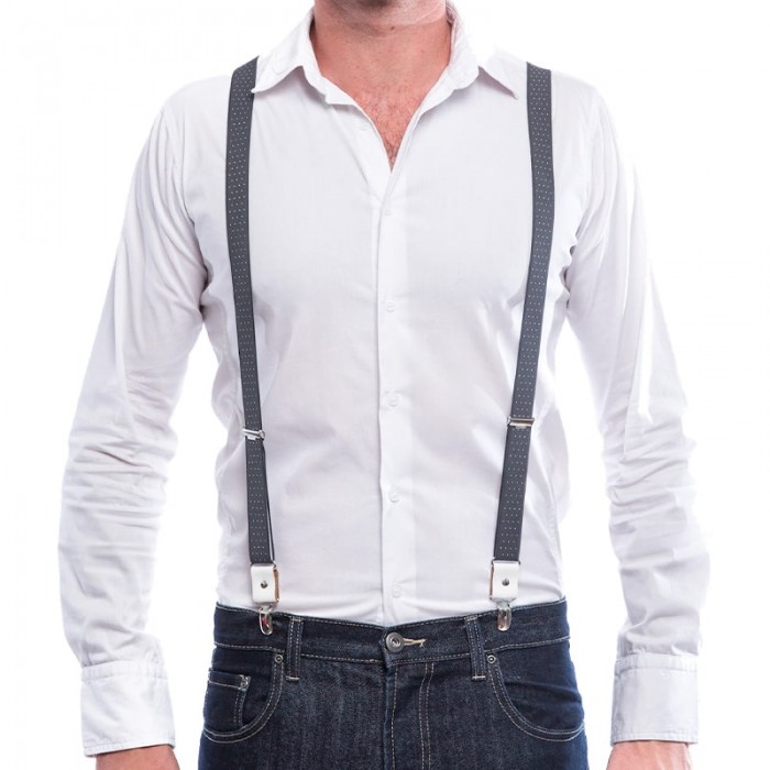 Vertical L’accessoire Bretelles Mi-larges Gris Les Griselloises
