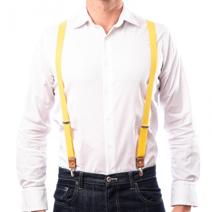 Vertical L’accessoire Bretelles Mi-larges Jaune Les Thionvilloises