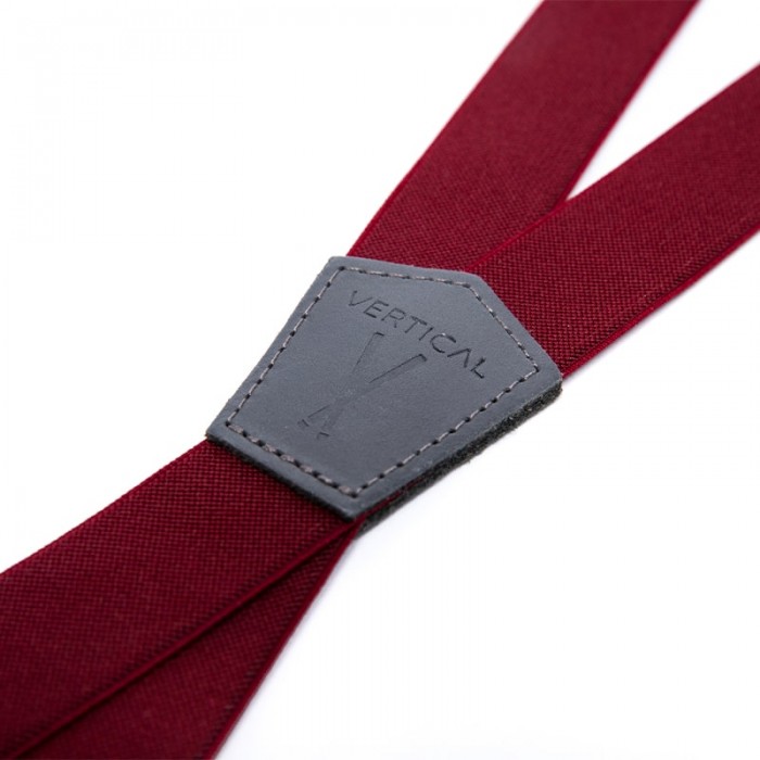 Vertical L’accessoire Bretelles Mi-larges Rouge Bordeaux Les Bordelaises