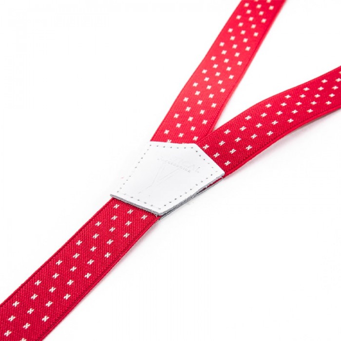 Vertical L’accessoire Bretelles Mi-larges Rouge Et Blanc Les Lavalloises