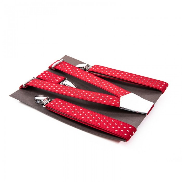 vertical l’accessoire Bretelles mi-larges rouge et blanc Les Lavalloises