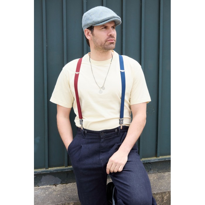 Vertical L’accessoire Bretelles Mi-larges Rouge Et Bleu Les Parisiennes