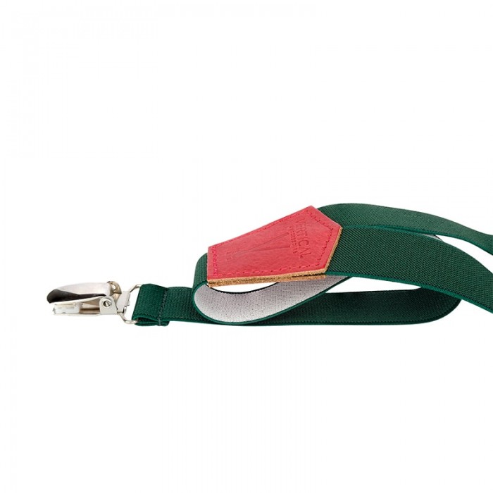 Vertical L’accessoire Bretelles Mi-larges Vert Et Rouge Les Arcachonnaises
