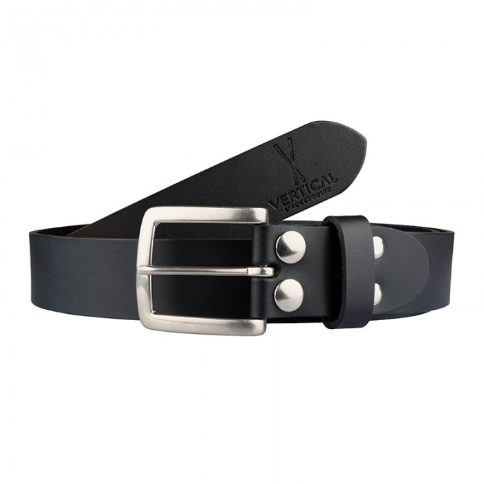 vertical l’accessoire Ceinture large cuir véritable noir