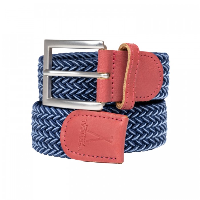 vertical l’accessoire Ceinture tressée bleu blanc bordeaux