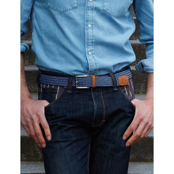 Vertical L’accessoire Ceinture Tressée Bleu Blanc H/F