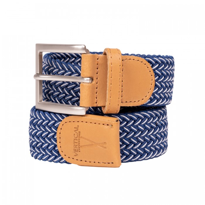 vertical l’accessoire Ceinture tressée bleu blanc H/F
