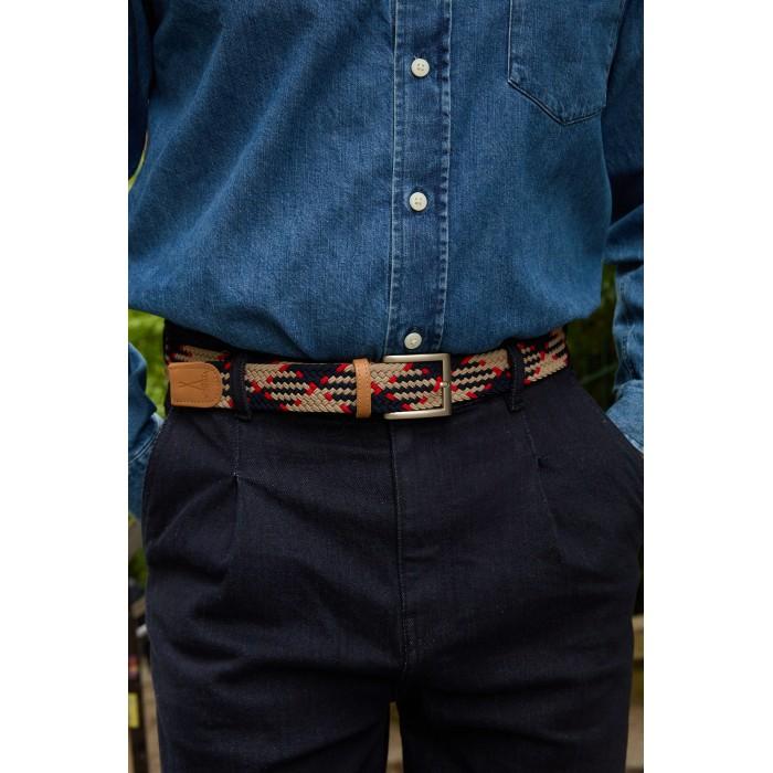 Vertical L’accessoire Ceinture Tressée Bleubeigerouge H/F