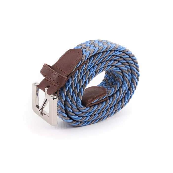 vertical l’accessoire Ceinture tressée fine bleu gris