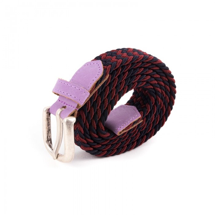 vertical l’accessoire Ceinture tressée fine rouge noir